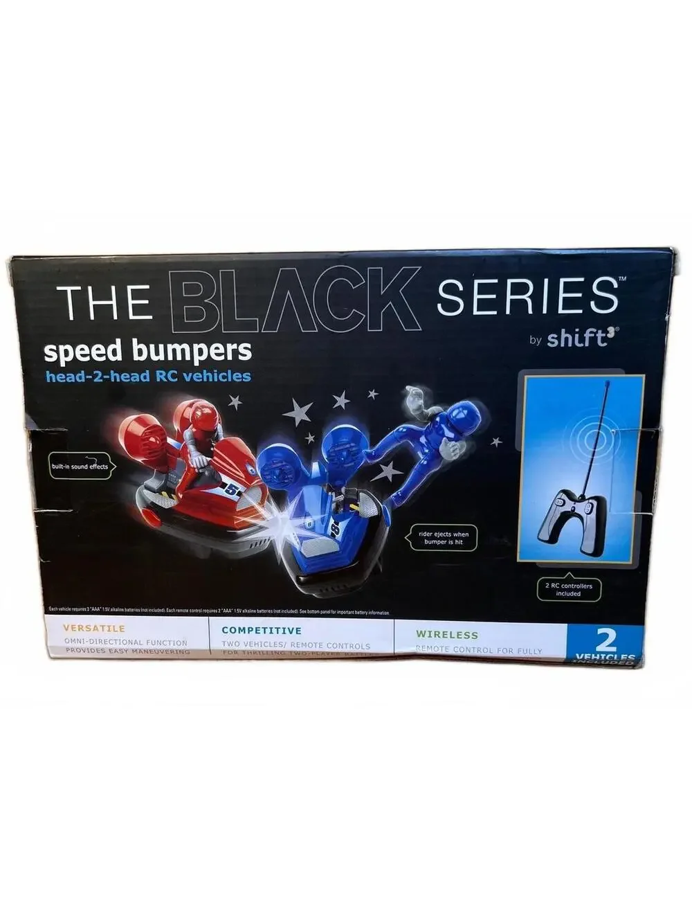 The Black Series Speed Bumpers Head-2-Head RC Vehicles - 2 Player Action